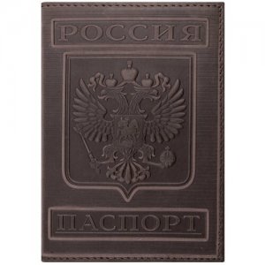 Обложка для паспорта 237190, коричневый, бордовый BRAUBERG. Цвет: коричневый