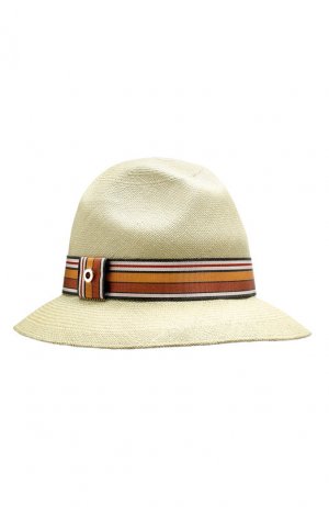 Соломенная шляпа Ingrid Loro Piana. Цвет: салатовый