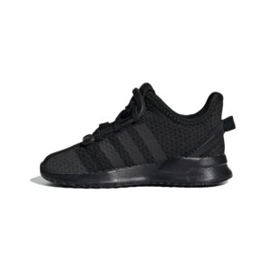 U_Path Run I Черные детские кроссовки Core-Black Footwear-White G28118 Adidas