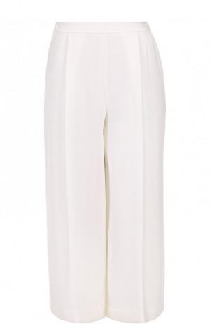 Укороченные широкие брюки с защипами Diane Von Furstenberg. Цвет: белый