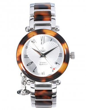 Часы с подвеской-орбита, черепаховым корпусом и серебряным браслетом -Мульти Vivienne Westwood