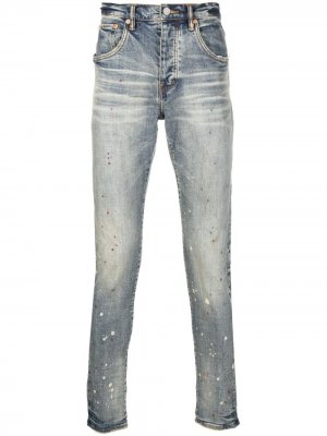 Distressed-effect skinny jeans Purple Brand. Цвет: синий