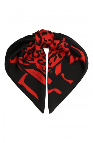 Шелковый платок Dolce & Gabbana. Цвет: красный
