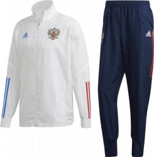 Парадный спортивный костюм сборной России мужской, adidas, размер 52-54 Adidas. Цвет: белый