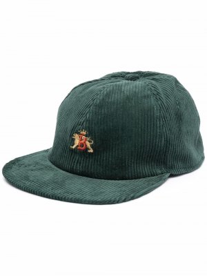 Вельветовая кепка с логотипом Baracuta. Цвет: зеленый