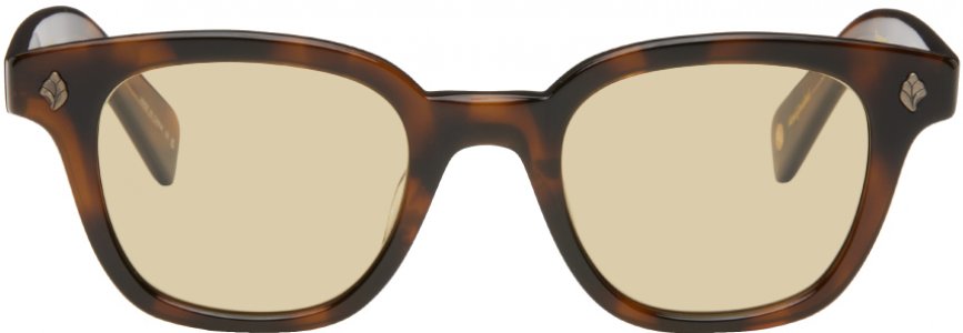 Коричневые солнцезащитные очки «Неаполь» Garrett Leight