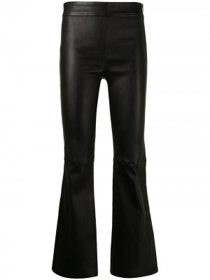 Расклешенные брюки Helmut Lang. Цвет: черный