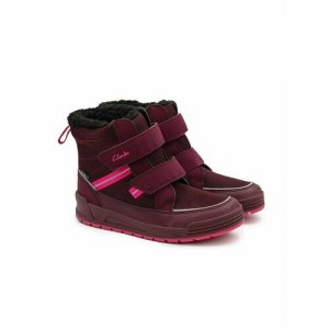 Ботинки , размер 28G UK, фиолетовый, фуксия Clarks. Цвет: розовый/фиолетовый