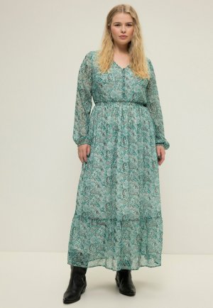 Длинное платье Paisley V-Ausschnitt , цвет dunkler smaragd Studio Untold