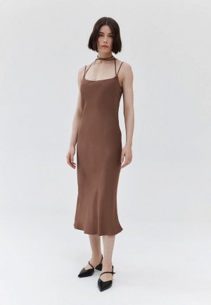 Платье Antiga. Цвет: коричневый