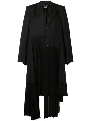 Пальто с драпировкой Junya Watanabe. Цвет: черный