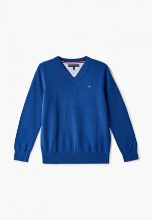 Пуловер Tommy Hilfiger. Цвет: синий