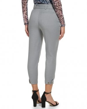 Брюки Pleated Belted Pants, цвет Cashmere Heather DKNY