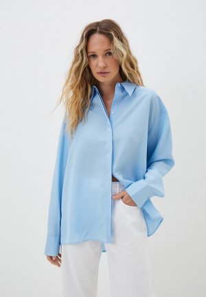 Блуза IDOL. Цвет: голубой