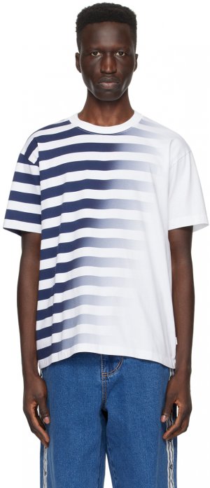Белая футболка с изображением Леона , цвет Faded navy Eytys