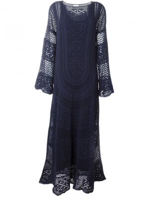 Вязаное платье Chloé. Цвет: синий