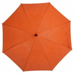 Зонт-трость Magic с проявляющимся цветочным рисунком, оранжевый molti. Цвет: оранжевый