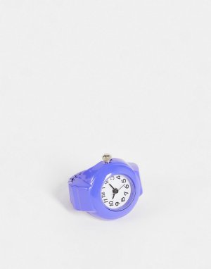 Фиолетовые часы-кольцо в стиле 90-х -Фиолетовый цвет DesignB London