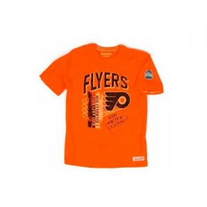 Футболка Philadelphia Flyers Mitchell & Ness. Цвет: оранжевый