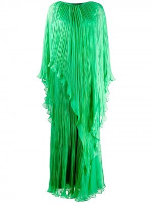 Плиссированное платье Irina Schrotter. Цвет: зеленый