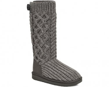 Ботинки Ugg Classic Cardi Cabled Knit, серый