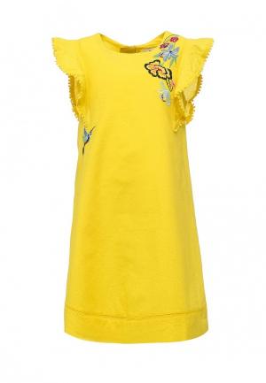 Платье Catimini. Цвет: желтый