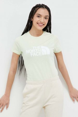 Хлопковая футболка , зеленый The North Face