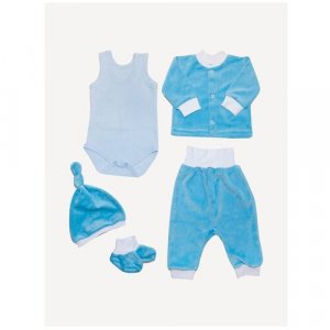 Комплект одежды , размер 20-56, голубой Клякса. Цвет: голубой/синий