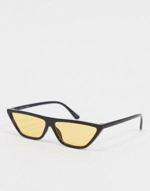 Желтые квадратные солнцезащитные очки с плоским верхом MinkPink-Желтый Minkpink