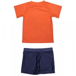 Костюм для плавания , размер 128-134, синий, оранжевый КОТОФЕЙ. Цвет: синий/салатовый