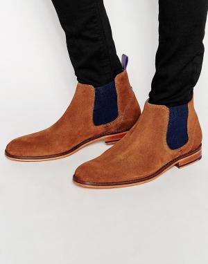 Замшевые ботинки челси Camroon Ted Baker. Цвет: коричневый