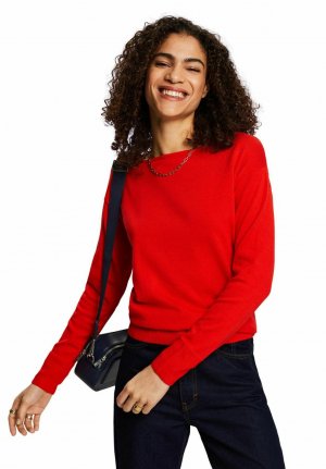 Вязаный свитер MIT BOOTAUSSCHNITT , цвет red Esprit