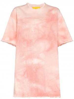 MarquesAlmeida платье-футболка с принтом тай-дай Marques'Almeida. Цвет: розовый