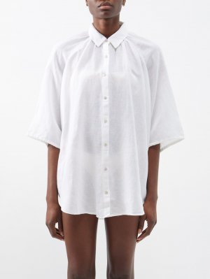 Рубашка la ponche со сборками из льна и хлопка вуали , белый Boteh