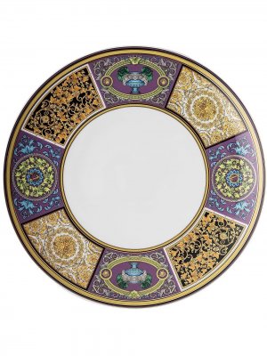 Тарелка Barocco Mosaic (28 см) Versace. Цвет: белый