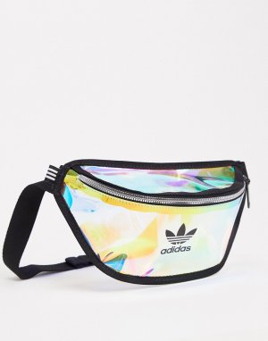 Прозрачная миниатюрная сумка-кошелек на пояс -Мульти adidas Originals