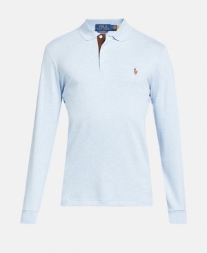 Рубашка-поло с длинными рукавами , синий Polo Ralph Lauren