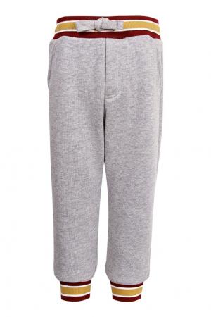 Спортивные трикотажные брюки Dolce&Gabbana Children. Цвет: серый