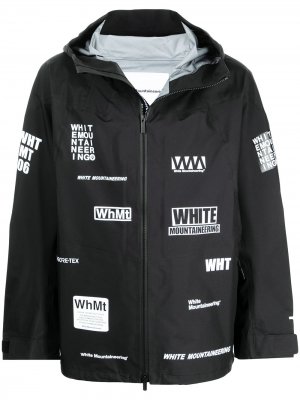 Легкая куртка с графичным принтом White Mountaineering. Цвет: черный