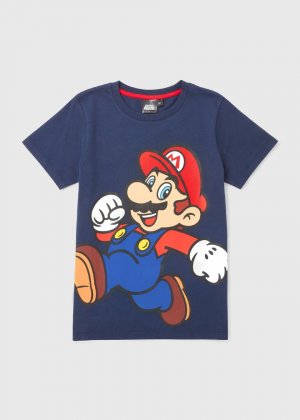 Футболка Mario Navy (5–12 лет) Nintendo
