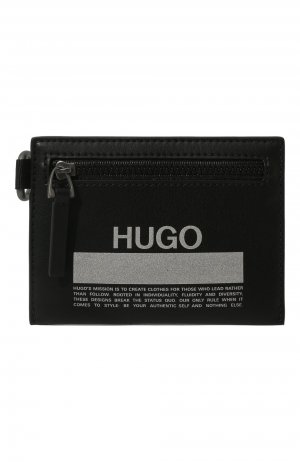 Футляр для кредитных карт HUGO. Цвет: чёрный
