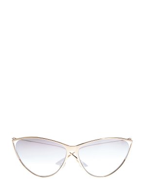 Солнцезащитные очки DiorNewMotard в тонкой литой оправе DIOR (sunglasses) women. Цвет: коричневый