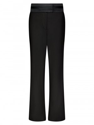Свободные брюки с необработанными краями , черный Marina Moscone