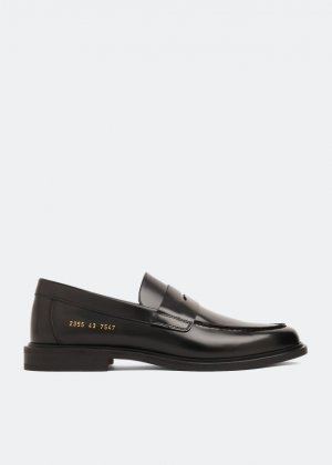 Лоферы COMMON PROJECTS Leather loafers, черный
