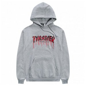 Толстовка Thrasher Blood Drip Hood 2022 ASH