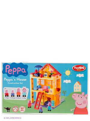 Конструктор любимый дом Peppa Pig BIG. Цвет: розовый, зеленый, голубой