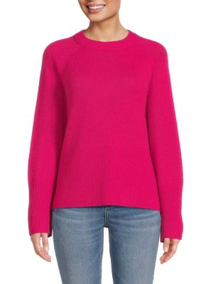 Кашемировый свитер с рукавами реглан Krystal , цвет Hibiscus 360 Cashmere