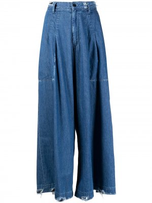 Ys укороченные джинсы широкого кроя Y's. Цвет: синий
