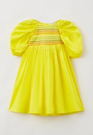 Платье Stella McCartney. Цвет: желтый