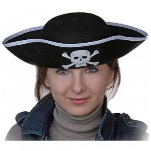 Шляпа Пират Happy Pirate. Цвет: черный